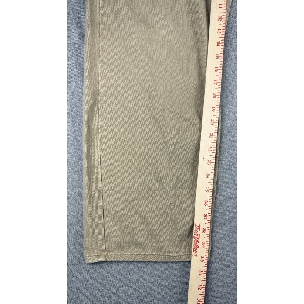 True Craft Relaxed Fit Khaki Jeans Mens 38x30 Stretch Tan Casual Pants - Picture 7 of 9